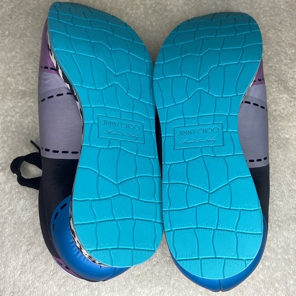 Jimmy Choo Multicolor Graphic Print Nylon Sneakers (EUR 41.5 / US 8.5) - Picture 9 of 9